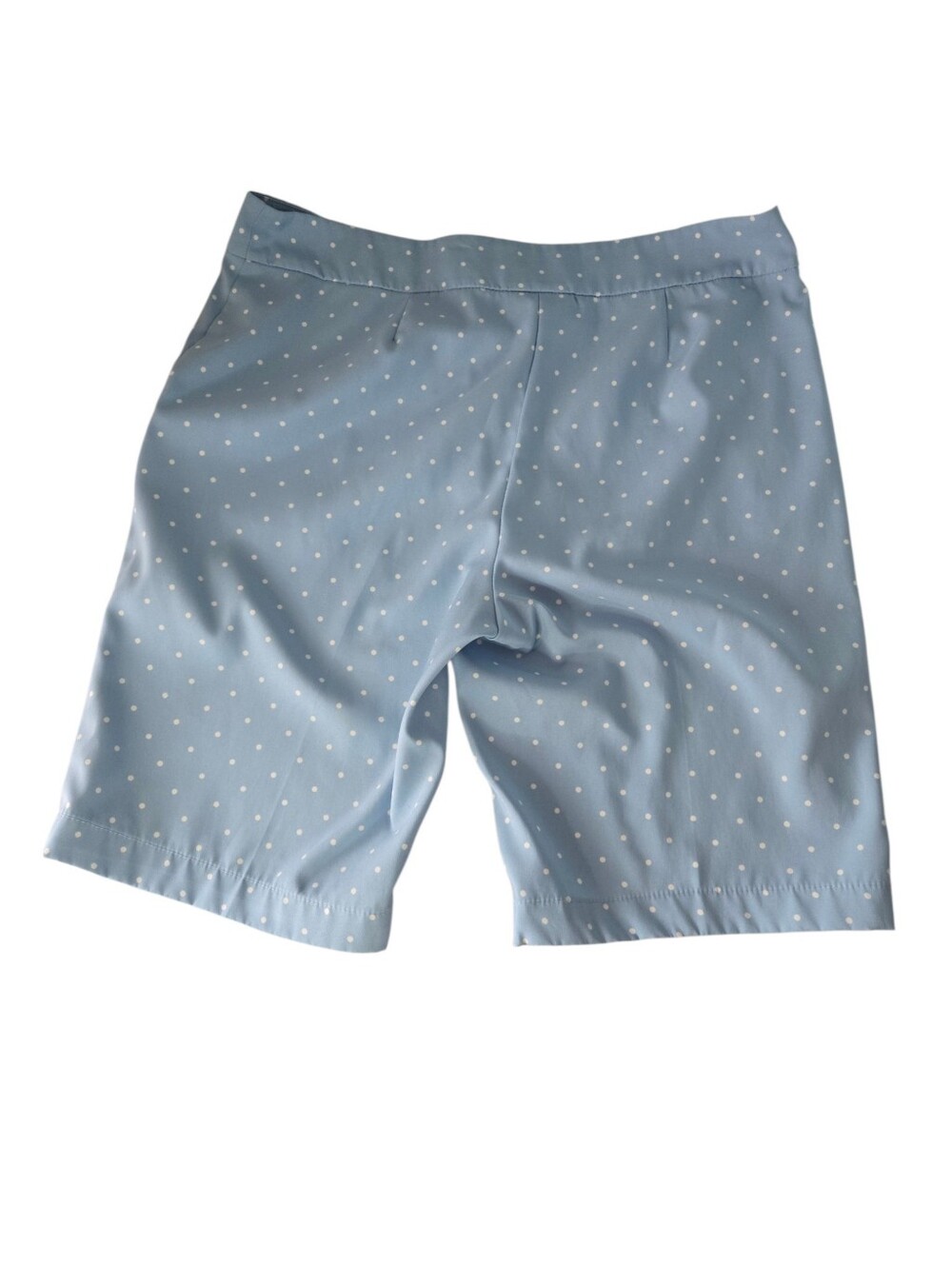Izod Golf Light Blue & White Ladies Bermuda Golf Shorts Lightweight Size 12 - Picture 7 of 9